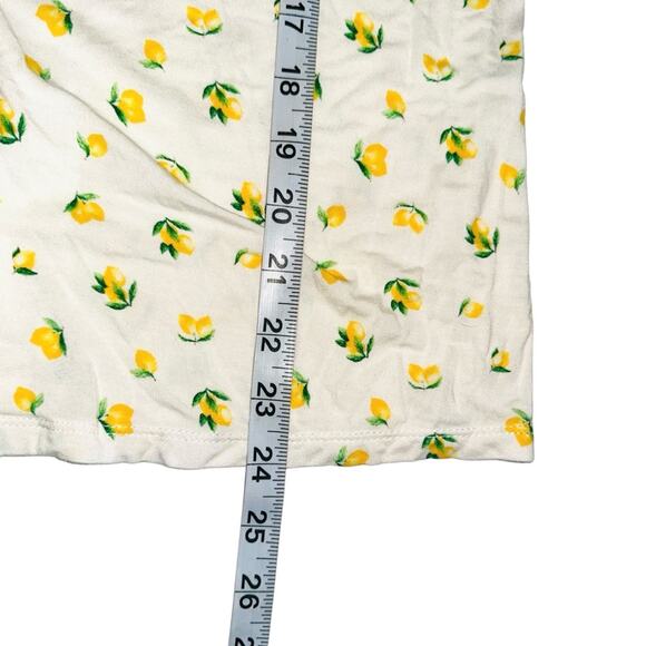 Eberjey Dianna Lemon Print Short Sleeve Button Down Pajama Top MEDIUM - Picture 6 of 6
